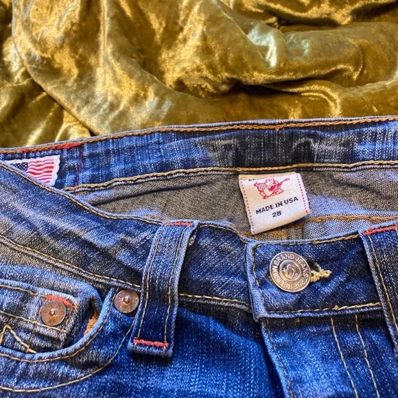 size 28 true religion jeans - Picture 2 of 3